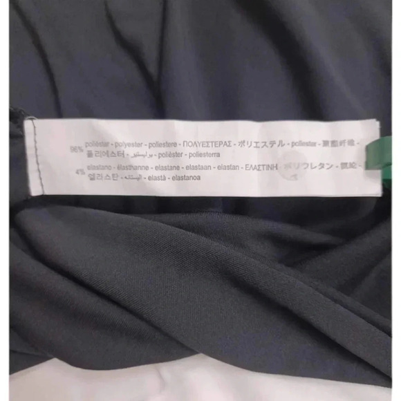 💥HOST PICK💥 Zara High Neckline Black  Long Sleeve Batwing Shirt Size Medium - Picture 7 of 8